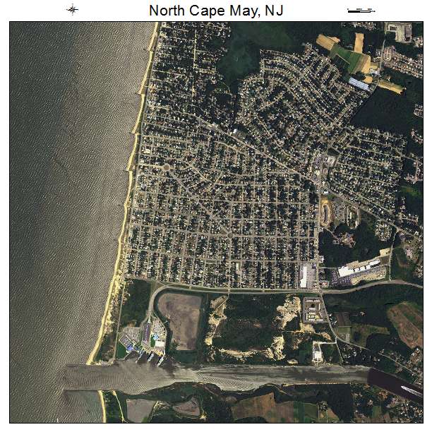 North Cape May, NJ air photo map