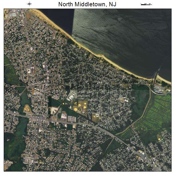 North Middletown, NJ air photo map