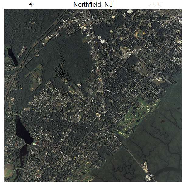 Northfield, NJ air photo map