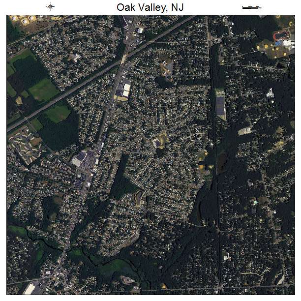 Oak Valley, NJ air photo map