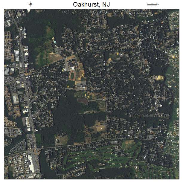 Oakhurst, NJ air photo map