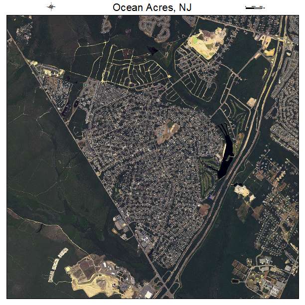 Ocean Acres, NJ air photo map