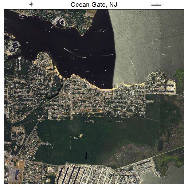 Ocean Gate, NJ air photo map