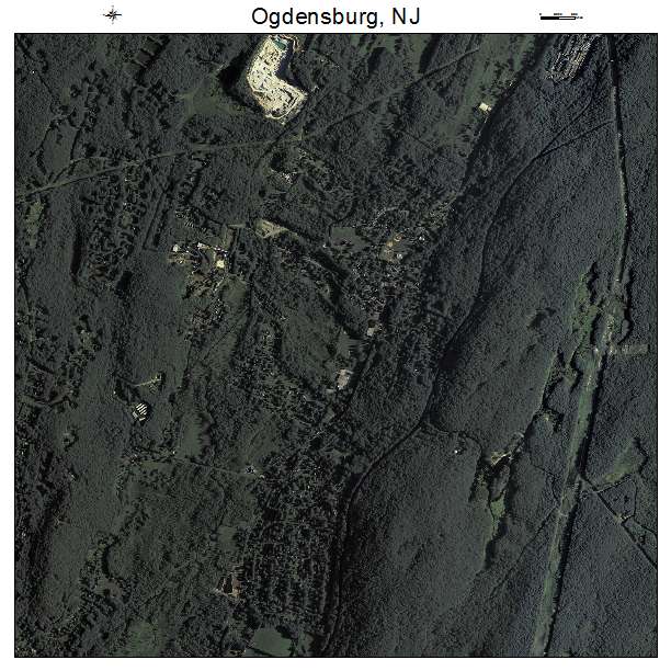 Ogdensburg, NJ air photo map