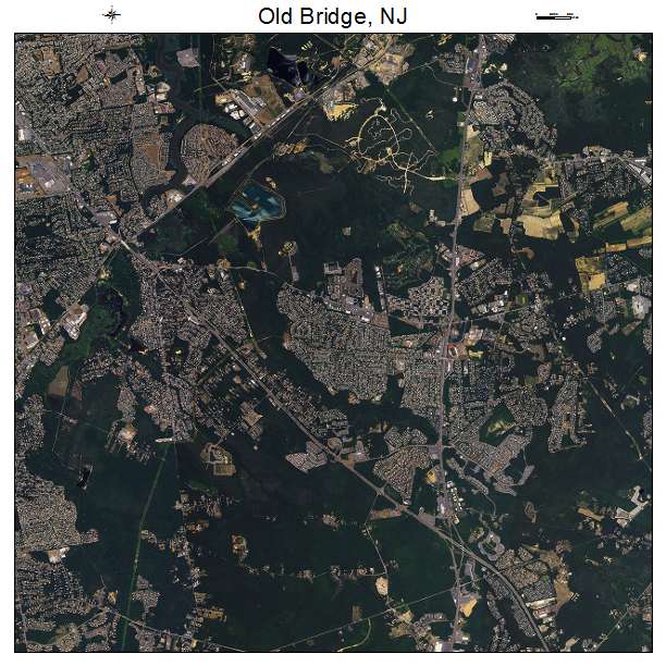 Old Bridge, NJ air photo map