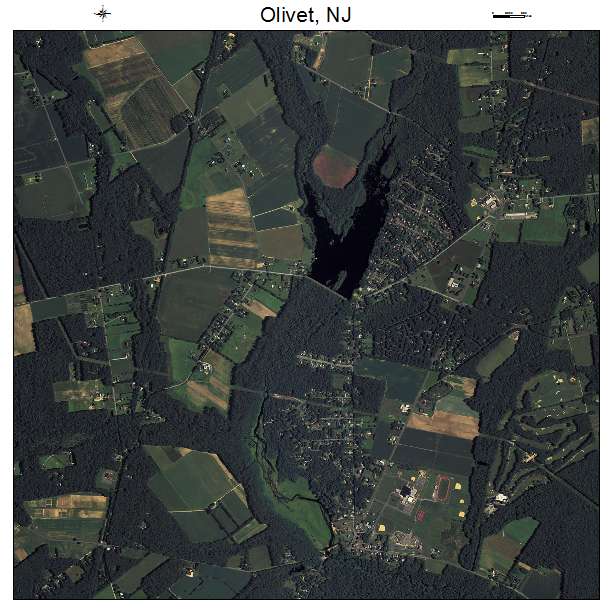 Olivet, NJ air photo map