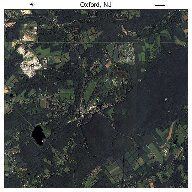 Oxford, NJ air photo map