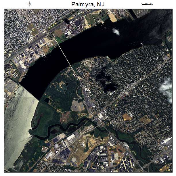 Palmyra, NJ air photo map