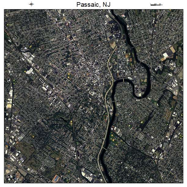 Passaic, NJ air photo map