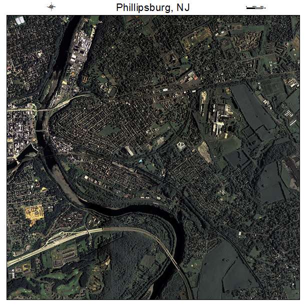 Phillipsburg, NJ air photo map