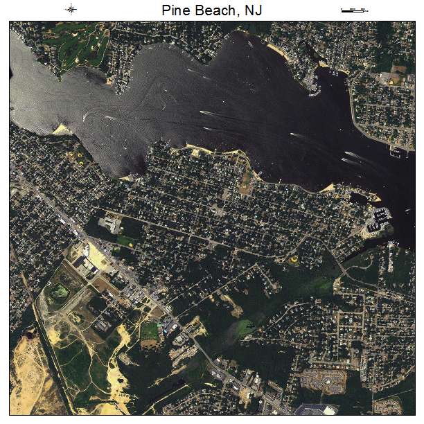 Pine Beach, NJ air photo map