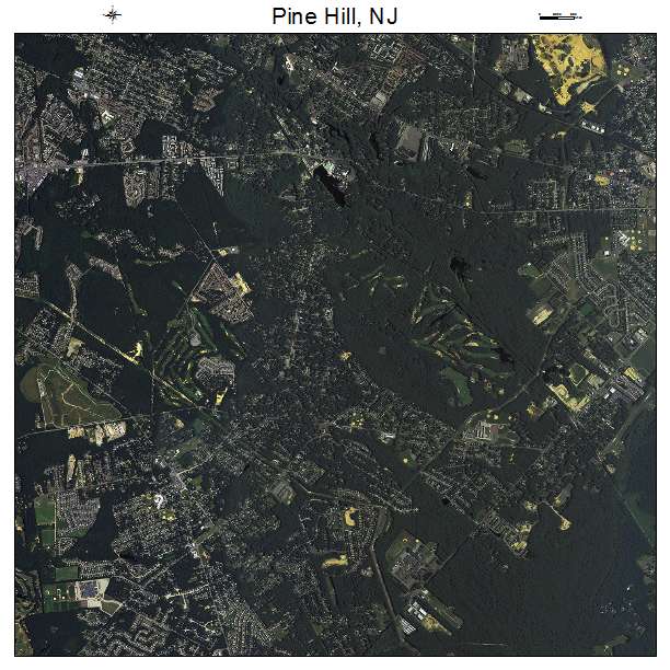 Pine Hill, NJ air photo map