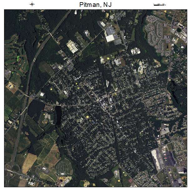 Pitman, NJ air photo map
