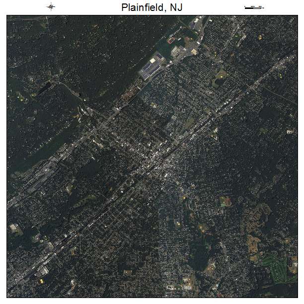 Plainfield, NJ air photo map