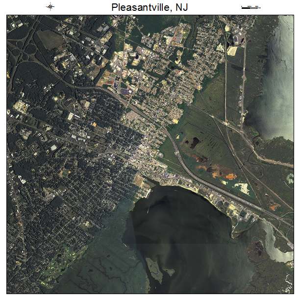 Pleasantville, NJ air photo map
