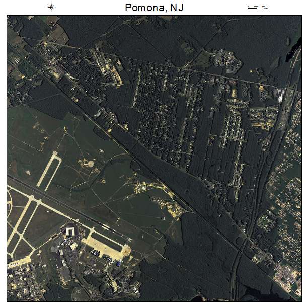 Pomona, NJ air photo map