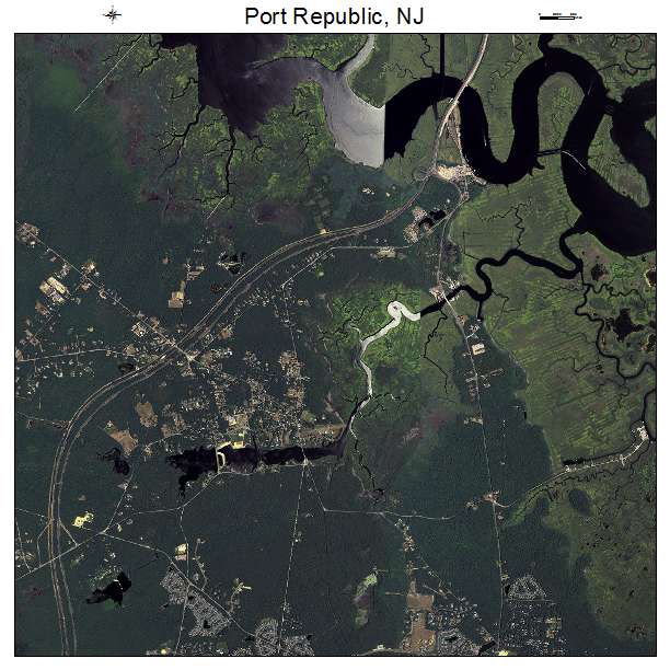 Port Republic, NJ air photo map