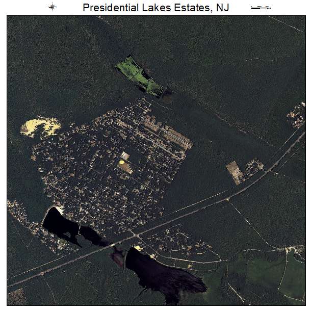 Presidential Lakes Estates, NJ air photo map