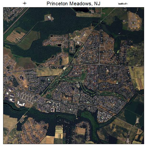 Princeton Meadows, NJ air photo map
