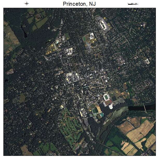 Princeton, NJ air photo map