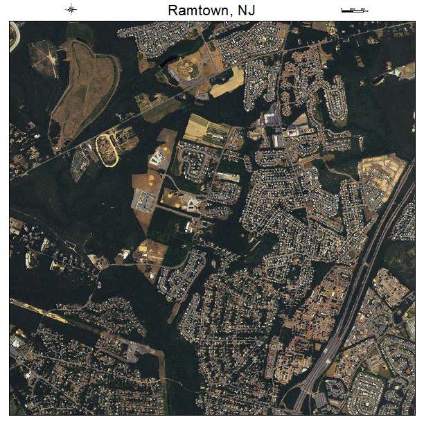 Ramtown, NJ air photo map