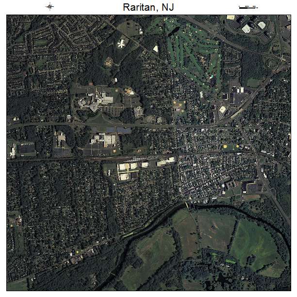 Raritan, NJ air photo map