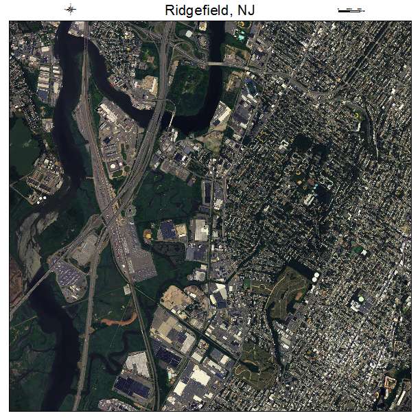 Ridgefield, NJ air photo map