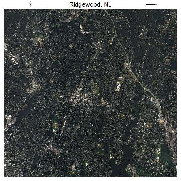Ridgewood, NJ air photo map