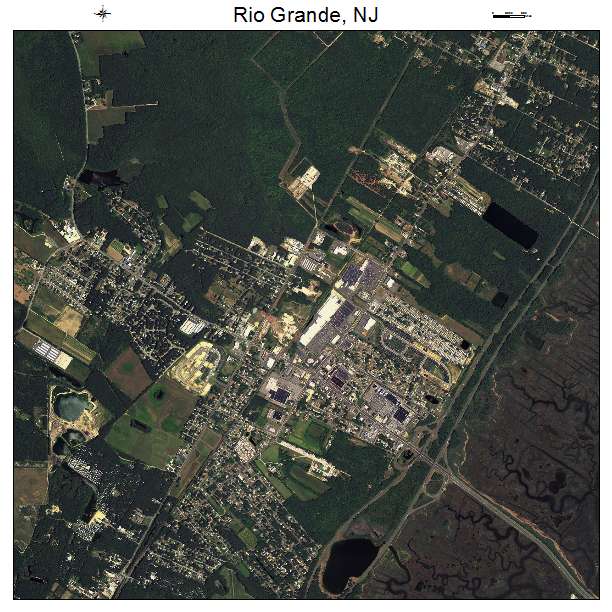Rio Grande, NJ air photo map