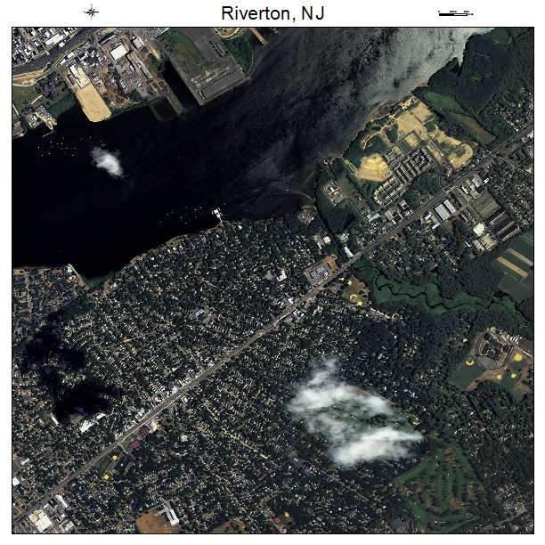 Riverton, NJ air photo map