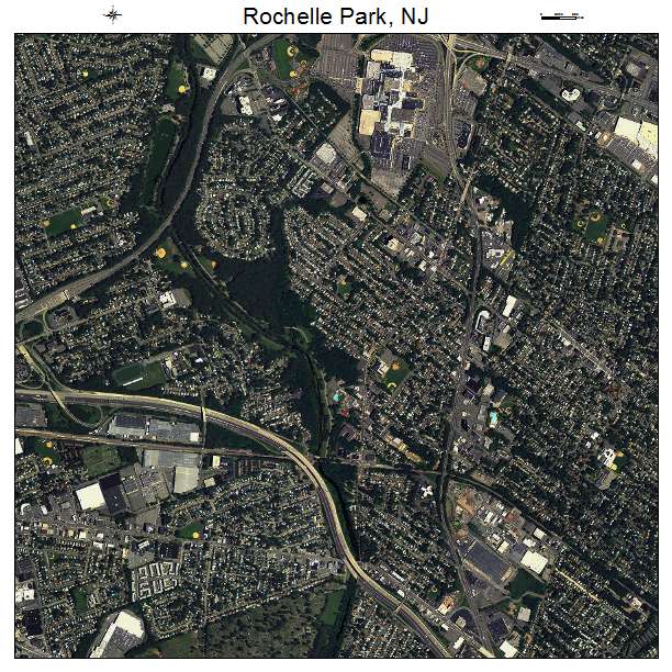 Rochelle Park, NJ air photo map