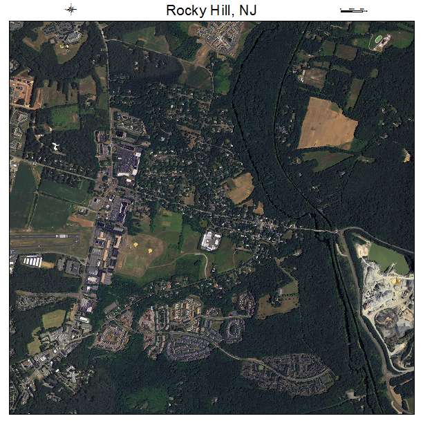 Rocky Hill, NJ air photo map
