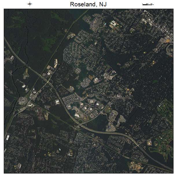 Roseland, NJ air photo map