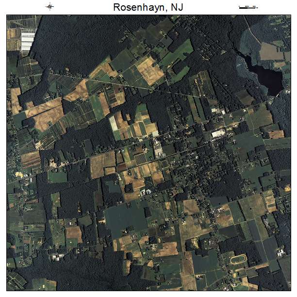 Rosenhayn, NJ air photo map