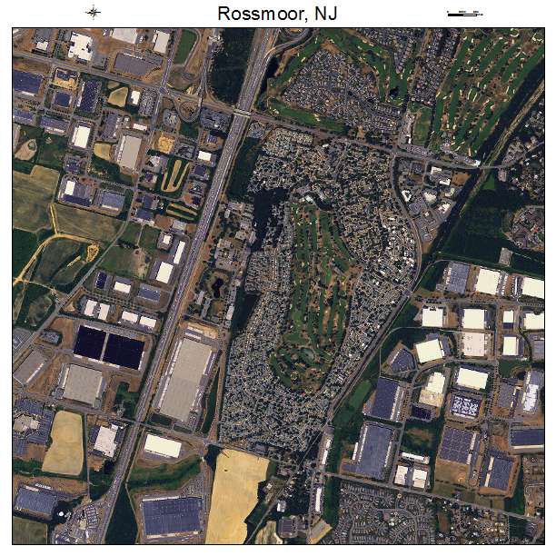 Rossmoor, NJ air photo map