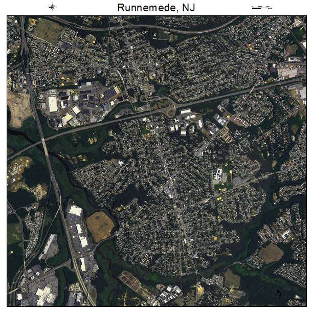 Runnemede, NJ air photo map