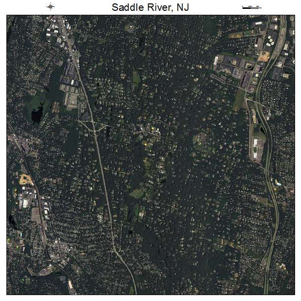 Saddle River, NJ air photo map