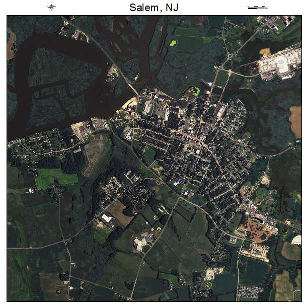 Salem, NJ air photo map