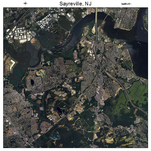 Sayreville, NJ air photo map