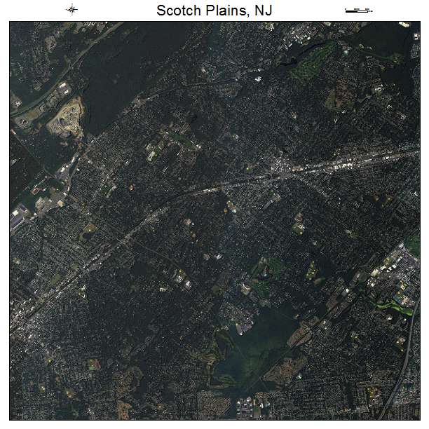 Scotch Plains, NJ air photo map
