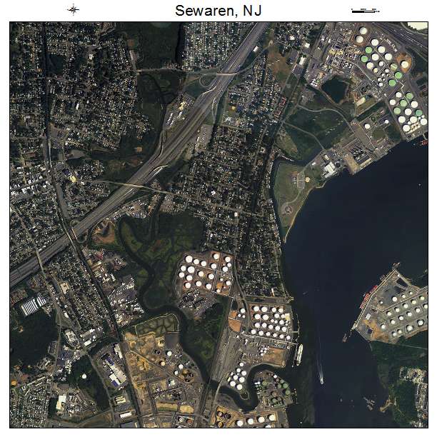 Sewaren, NJ air photo map