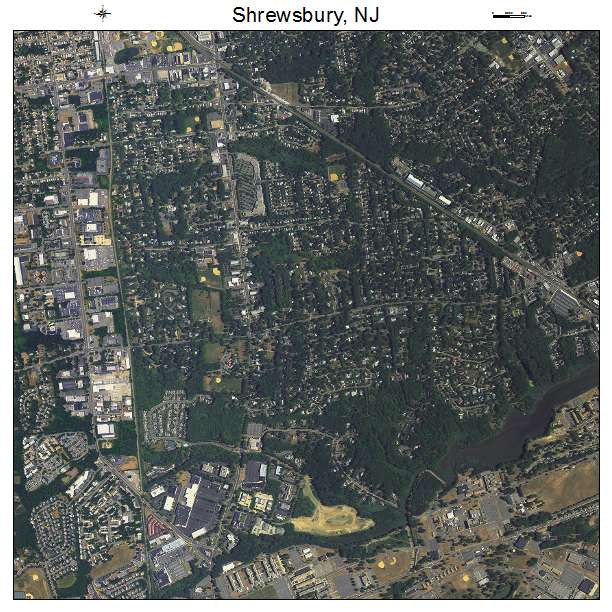Shrewsbury, NJ air photo map