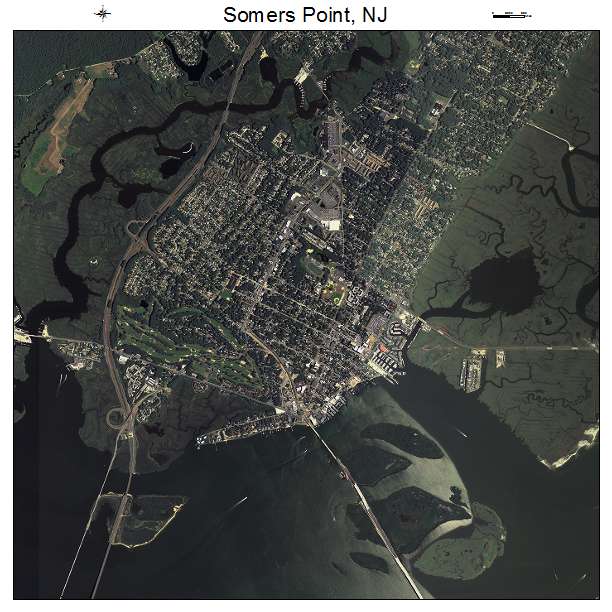 Somers Point, NJ air photo map