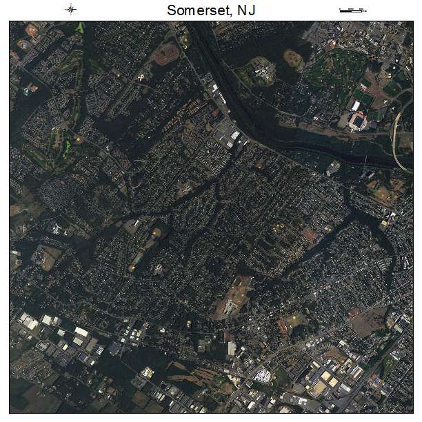 Somerset, NJ air photo map
