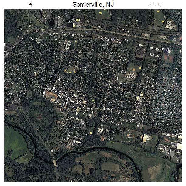 Somerville, NJ air photo map