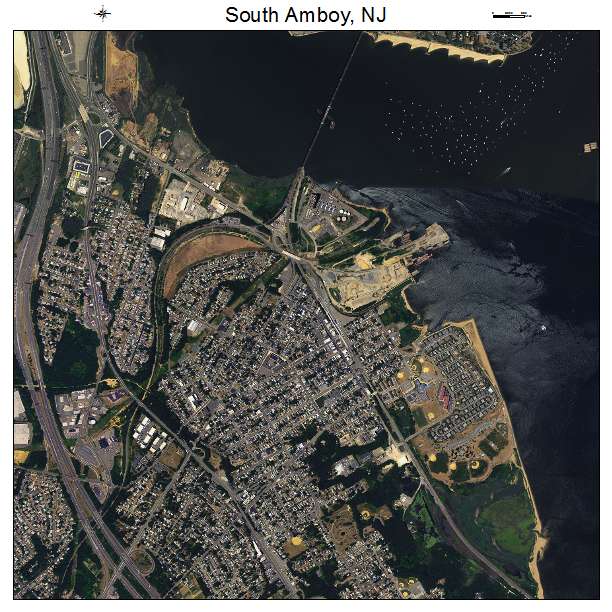 South Amboy, NJ air photo map