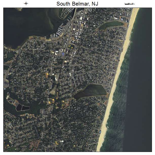 South Belmar, NJ air photo map