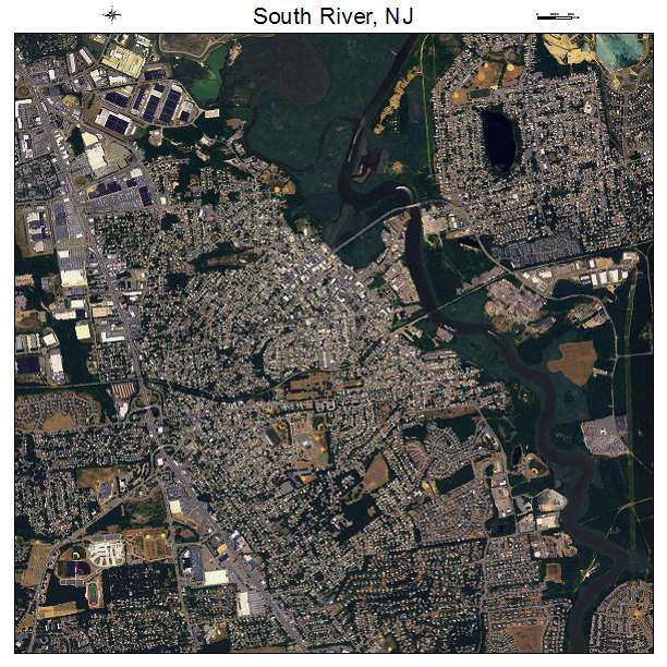 South River, NJ air photo map