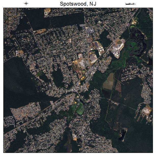 Spotswood, NJ air photo map