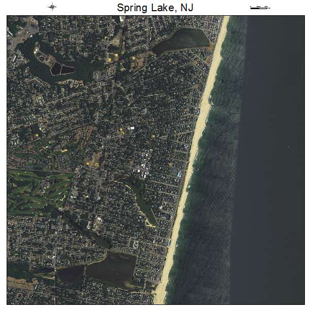 Spring Lake, NJ air photo map